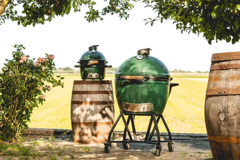 XLARGE BIG GREEN EGG КОМПЛЕКТ СЪС СТОЙКА И МАСИЧКИ - Image 5
